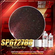 SP672788 Black Ultra Diamond Red Diamond Series 2K Paint Car Motor Aerosol Cat Bancuh Kereta DIY 车漆