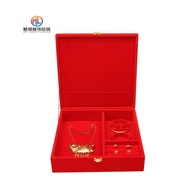 Gold Jewelry Box Wedding Ready Stock Ring Red Velvet DAUS