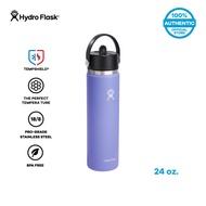 HYDRO FLASK WIDE MOUTH WITH FLEX STRAW CAP 24 OZ กระติกน้ำสูญญากาศ รุ่น 24 OZ เก็บอุณหภูมิ เก็บความร