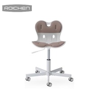 【韓國 Roichen】優雅椅/辦公椅 奶茶色  買就送【韓國 Silicook】圓型直筒盒500ml/3入