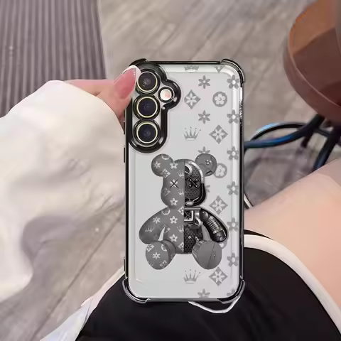 Luxury R-Robots Bears Case for Samsung Galaxy A16 A06 A73 A13 A15 A05 A23 A51 A12 A03 A07 A53 A54 A3