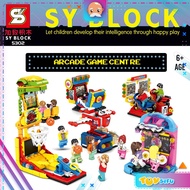 SY Sheng Yuan 5302 5302A 5302B 5302C 5302D 5302E 5302F Arcade Game Centre 6 in 1 Set Minifigures Bui