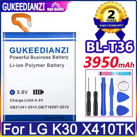 GUKEEDIANZI BL-T36 3950mAh Battery For LG Harmony 2 K11-2018 K30 K11 Plus 2018, L413DL X410 X410E/L/