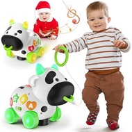 Musical Cow Toys for 1+ Year Old Boy Girl, Bilingual Baby Toy 6-12-18 Month, One Year Old Boy Toys, 