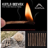 KATLA BEEVAX Fire Tinder Beewax Rope Pemantik Api Tali Rami Wind Proof Bushcraft Outdoor