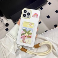 Clear Cute Card Holder Strap Casing Realme C61 C65 C63 Note 60 60Xc75Xc67 C755I Narzo 50 4G C55 50A 