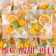 Green Orange Lemon Passion Fruit Tea Freeze-Dried Instant Fruit Block Tea Cold-Brewed Fruit Tea Bag 