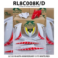 Rapido Coverset cover set (sticker Tanam)  LC135 V8 60th anniversary (177) Colour [ white/ red ]