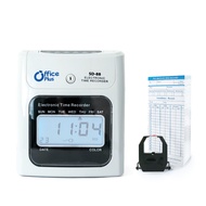 เครื่องตอกบัตร เครื่องตอกเวลา Office Plus SD-88 ฟรี บัตรตอก 100 ใบ + ผ้าหมึกเครื่องตอก OfficePlus