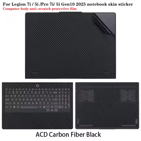 For 2025 Legion Pro 7i Gen 10 9 laptop skin sticker Legion Pro 7 16IAX10H computer body protective f