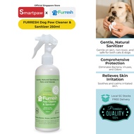 FURRESH Paw Cleaner & Sanitizer 250ml | Natural Antibacterial Spray + Fast-Dry Paw Care for Dogs