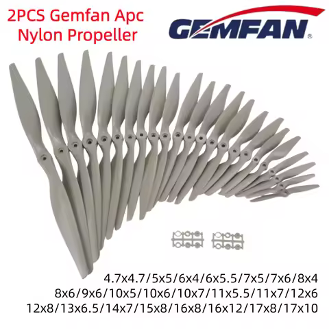 2PCS Gemfan Apc Nylon Propeller 5x5/6x4/7x5/8x4/8x6/9x6/10x5/10x7/11x5.5/12x6/13x6.5/14x7/16x8/17x10