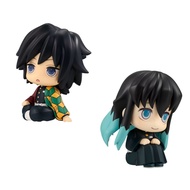 10cm Demon Slayer Anime Look Up Tomioka Giyuu Tokitou Muichirou Model Dolls PVC Ornaments Room Decor