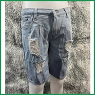 ≈ ✷ ┬ COD RRJ Men's shorts denim tattered short for mens