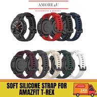 READY STOCK - Amazfit T-Rex A1919 Smart watch strap silicone straps and tpu clear case casing cover