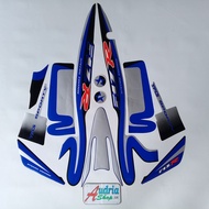 Yamaha F1ZR Caltex Edition Motorcycle Striping Stickers biru