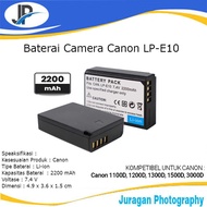 Baterai Camera Canon LP-E10 Canon 1100D 1200D 1300D 1500D 2000D 3000D