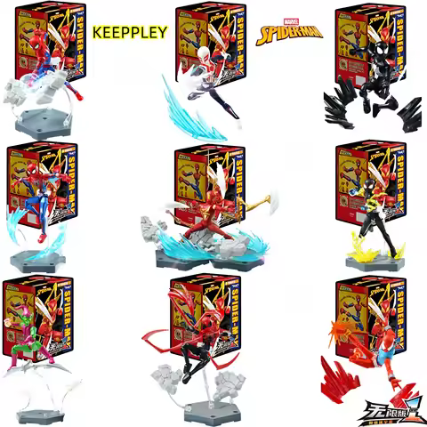 Original KEEPPLEY Marvel Spider Man Unlimited Edition Building Blocks Multi Universe Spider Man Asse