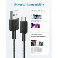 Anker 322 Powerline USB-A to USB-C 6ft/1.8M Braided USB 2.0