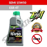 ESR 4T 15W50 SEMI ENGINE OIL MOTORCYCLE MINYAK HITAM MOTOSIKAL SEMI SYNTHETIC YAMAHA OIL FILTER