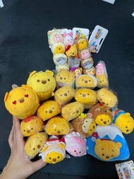 (出大量Pooh )日本絕版迪士尼小熊維尼 維尼熊 Pooh Winnie the Pooh Tsum Tsum tsumtsum 松松依喲屹耳Eeyore 小豬Piglet跳跳虎Tigger小鼻嘎毛