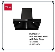 Teka DSW 9156T 90cm Wall Mounted Glass Panel Hood 1850m3/h with Auto Clean