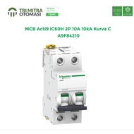 Schneider MCB Acti9 iC60H 2P 10A 10kA Kurva C - A9F84210