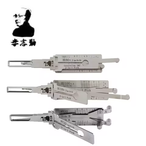 Original Lishi 2-in-1 HU66 HU100 HON66 HU100R HU92 HY22 TOY2 TOY48 HU101 HU162T-8 lishi Pick Tool Do