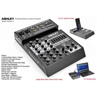 Mixer 4 Channel ASHLEY PREMIUM 4 Premium-4 Efek Reverb Recording