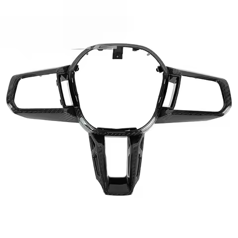 2024-2025 For BMW LCI 5 7 Series 525 530 735 740Li I5 X1 IX1 X3 Carbon Fiber Steering Wheel Decorati