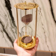 Luxury Gold Sand Clock Glass Hour Nordic Decoration