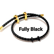 Wing Sing Adjustable PU Leather Rope Bracelet / Set Pintal Adjustable