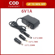 6V 1A AC/DC Power Supply Adapter/For Omron BP Monitor Digital Monitor/1m AC100-240V
