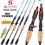 Sougayilang Fishing Rod Spinning/Casting 5.9FT/6.9FT 2 Sections Carbon Fishing Rod With EVA&Cork Han