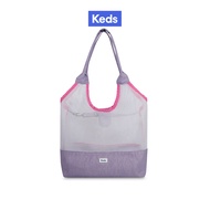 KEDS กระเป๋า รุ่น MESH TOTE BAG สีขาว/ สีม่วง ( S25ACB07002 )