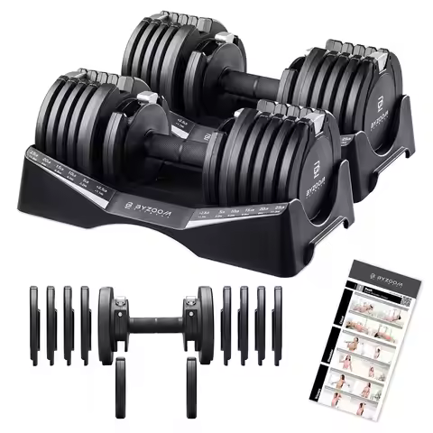 Pure Series Adjustable Dumbbell - 12.5/25/27.5/50/55/75lb - ONE UNIT OR PAIR(check QTY before purcha