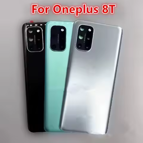 Oneplus8T Housing For Oneplus 8T One Plus 6.55" Glass Battery Back Cover Repair Replace Door Phone R