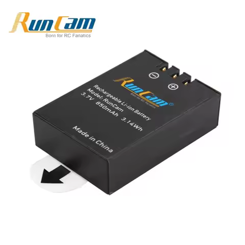 Runcam 2 3s Action Camera Spare Part Rechargeable Battery 3.7V 850mAh 3.14Wh Li-ion Battery RC2-09 R