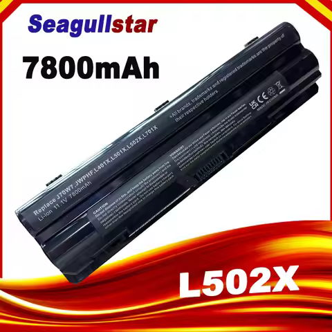 7800mAh 9 cells J70W7 JWPHF Battery for Dell XPS 14 15 17 L501X L502X L701X L702X L401X L501X L502X 