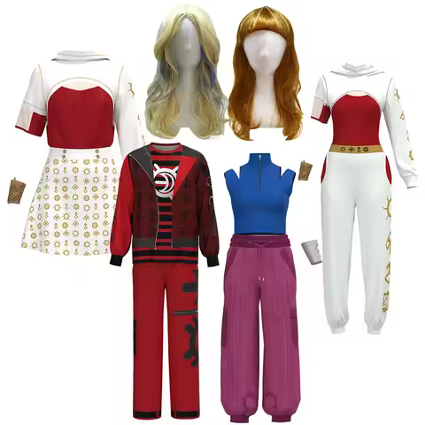 Disney Zombies 4 Costume for Victor Nova Addison 3D Print Polyester Role Play Clothing for Kids Teen