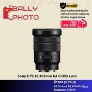 Sony E PZ 18-105mm f/4 G OSS Lens I SELP18105G I Sony SG Warranty