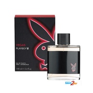 High Quality-Playboy_Vegas EDT Perfume For Men 100ml+Free Gift worth 10Rm