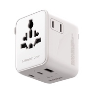 Momax 1-World2 3Port Travel Adapter 20W