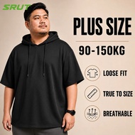SRUT【4XL-8XL】Plus Size Hoodie Men Oversized Loose Fit Hoodie Saiz Besar