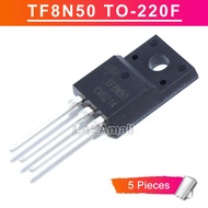 5pcs TF8N50 TO-220F AOTF8N50 TF 8N50 TO220F N-channel 8A/500V MOSFET Transistor Brand New Original