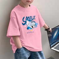 (24-Hour Delivery)KIDS TNASA Short Sleeve Round Neck Shirt Comfortable To Wear Cute fit 2-9 Years Ol