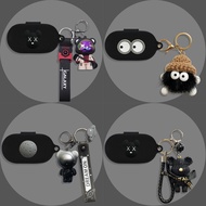 For Sony WF-C710N Case Plush Cinderella Keychain Cute Bear Cartoon Strawberry Pendant Sony WF-C710N 