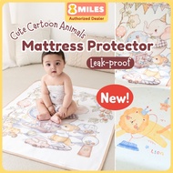 Baby Waterproof Mattress Pad 100x80cm Kids Cotton Bed Protector Baby Cot Liner Play Mat Portable Cha