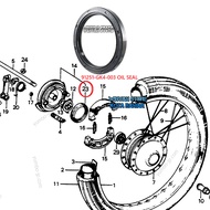 91251-GK4-00 OIL SEAL GEARBOX FRONT WHEEL SEAL HONDA C70 C700 C800