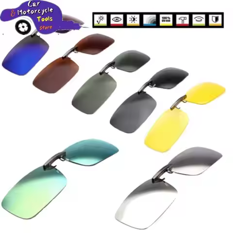 1pc Unisex Polarized Clip On Driving Glasses Sunglasses Day Vision UV400 Lens Driving Night Vision R